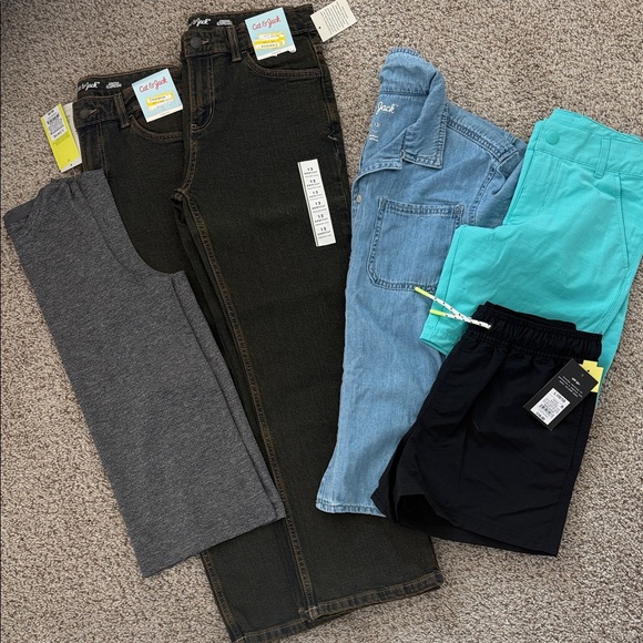 Cat & Jack Other - Cat & Jack Sz 10/12 boys bundle- jeans,shirt,swim